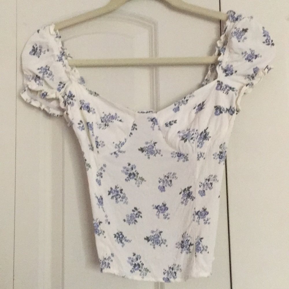 Reformation floral sweetheart top